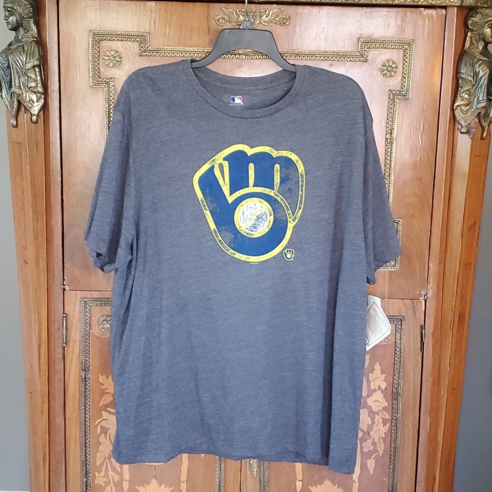 0511 Cooperstown Collection GM Brewers T-Shirt